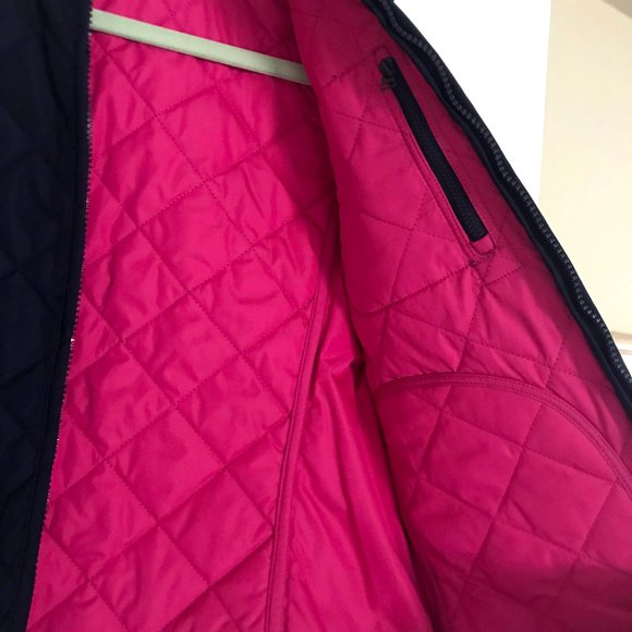 Lauren Ralph Lauren: Navy Blue Quilted Vested - Picture 3 of 3